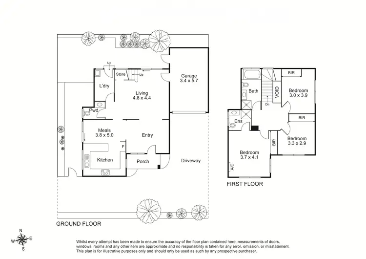 Floorplan of Homely townhouse listing, 1B/479 Middleborough Road, Box Hill North VIC 3129