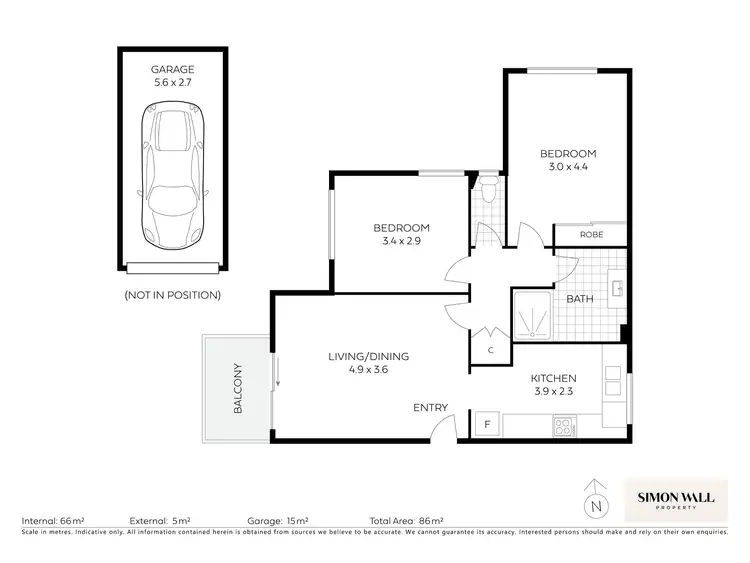 Floorplan of Homely unit listing, 3/26 Morgan Street, Merewether NSW 2291