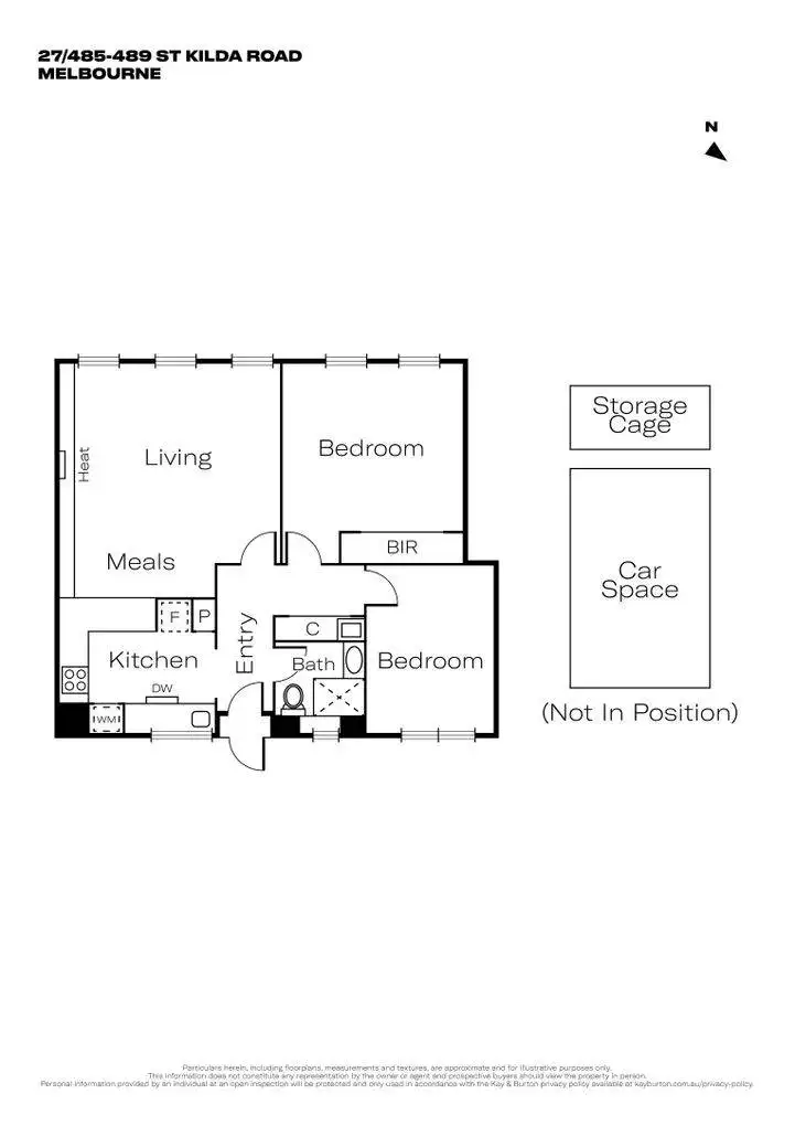 Floorplan of Homely apartment listing, 27/485 St Kilda Road, Melbourne VIC 3004