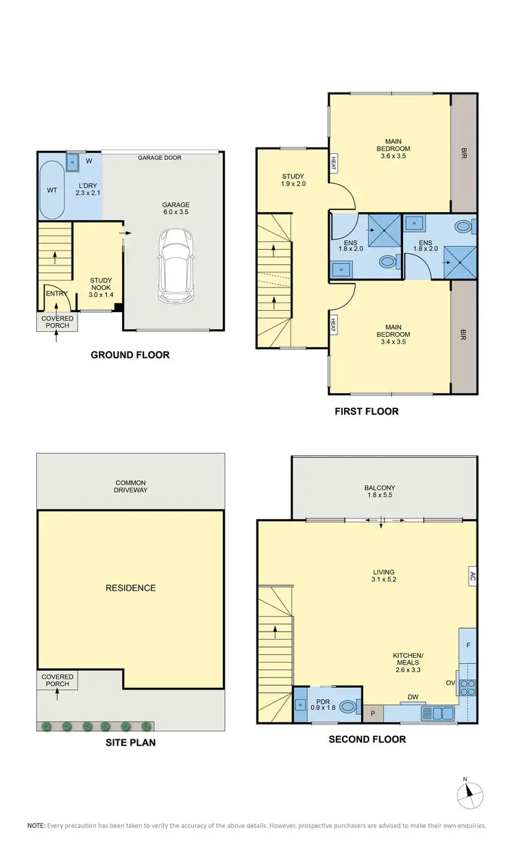 Floorplan of Homely townhouse listing, 5/26 Winifred Street, Essendon VIC 3040