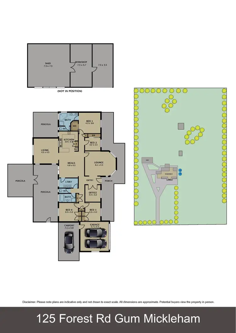 Floorplan of Homely house listing, 125 Forest Red Gum Drive, Mickleham VIC 3064