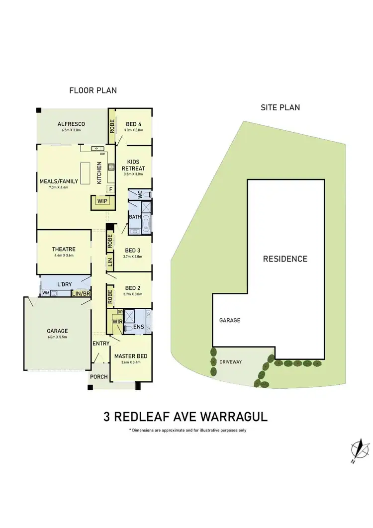 Floorplan of Homely house listing, 3 Redleaf Avenue, Warragul VIC 3820