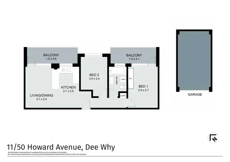 Floorplan of Homely unit listing, 11/50 Howard Avenue, Dee Why NSW 2099
