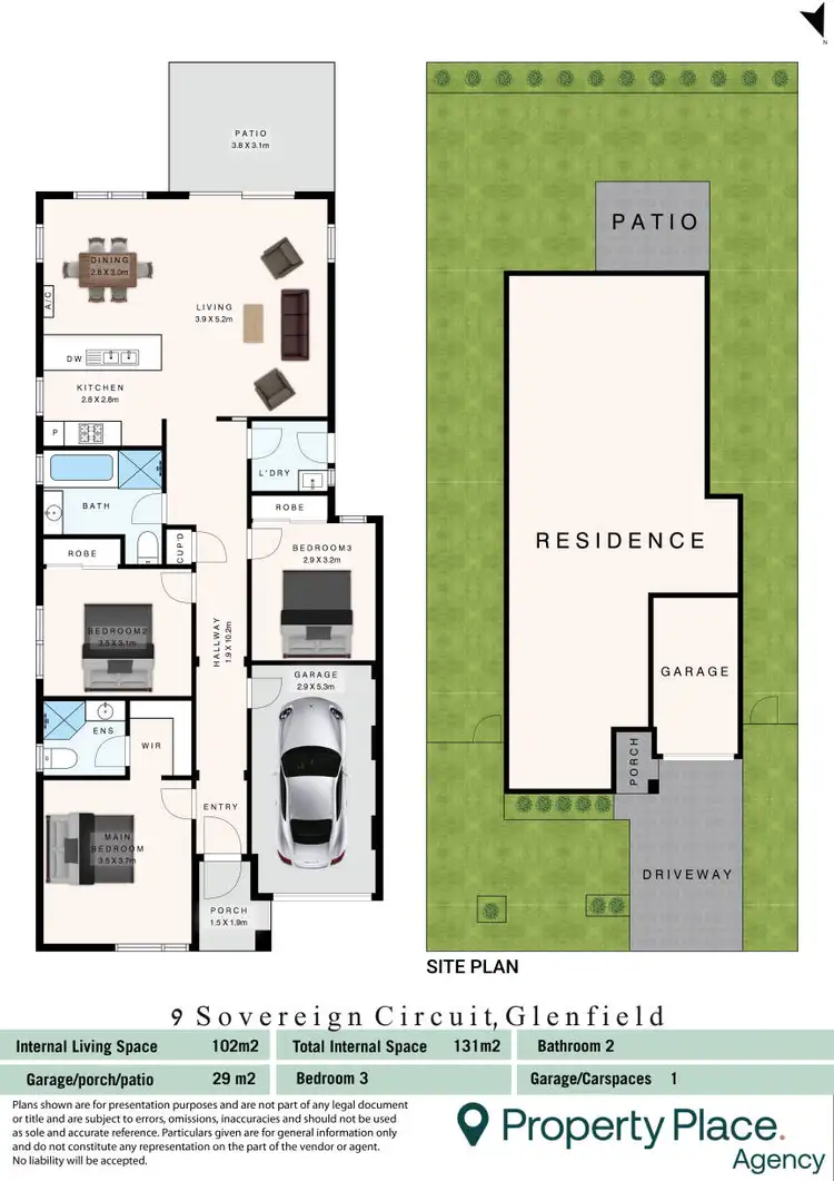 Floorplan of Homely house listing, 9 Sovereign Circuit, Glenfield NSW 2167