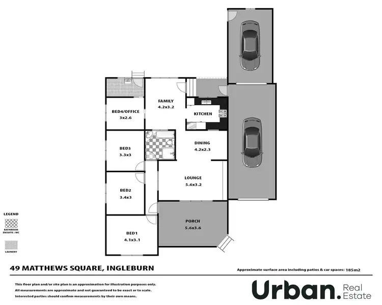 Floorplan of Homely house listing, 49 Matthews Square, Ingleburn NSW 2565