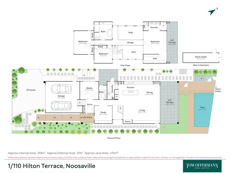 Floorplan of Homely unit listing, 1/110 Hilton Terrace, Noosaville QLD 4566