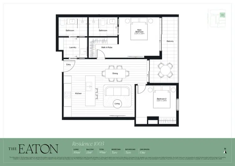 Floorplan of Homely apartment listing, 1003/13 Colley Terrace, Glenelg SA 5045