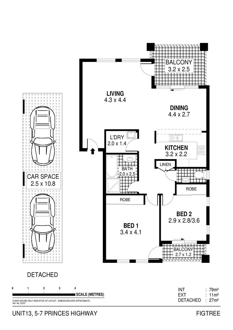 Floorplan of Homely unit listing, 13/5-7 Princes Highway, Figtree NSW 2525