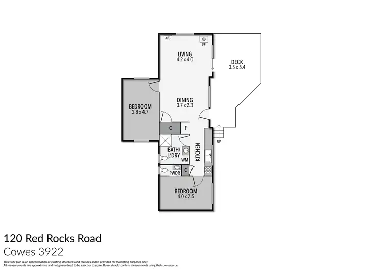 Floorplan of Homely house listing, 120 Red Rocks Road, Cowes VIC 3922