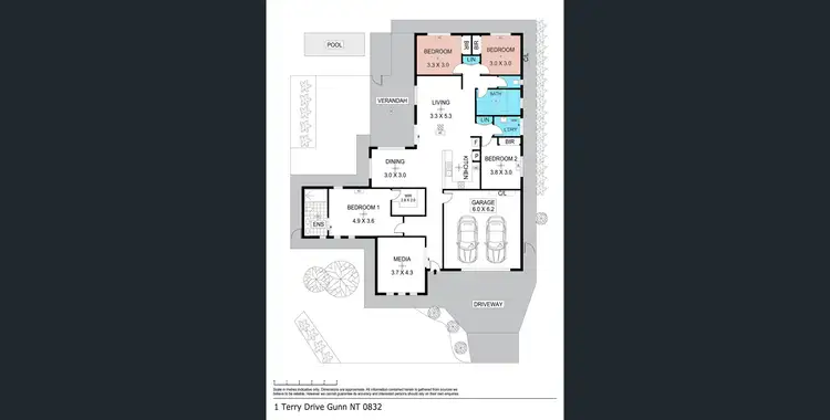 Floorplan of Homely house listing, 1 Terry Drive, Gunn NT 832