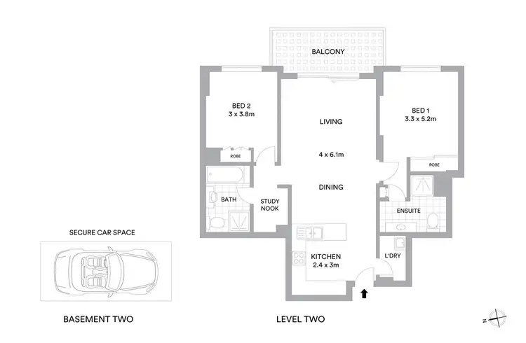 Floorplan of Homely apartment listing, 208/2-10 Orara Street, Waitara NSW 2077