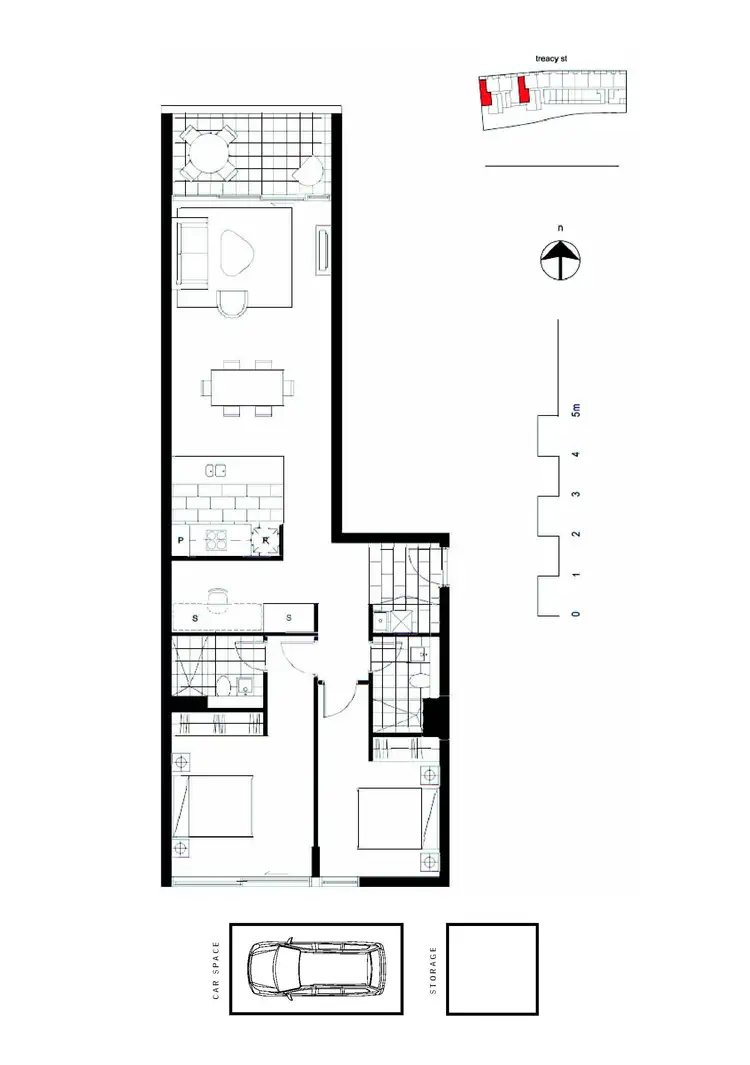 Floorplan of Homely apartment listing, 1001/23-31 Treacy Street, Hurstville NSW 2220