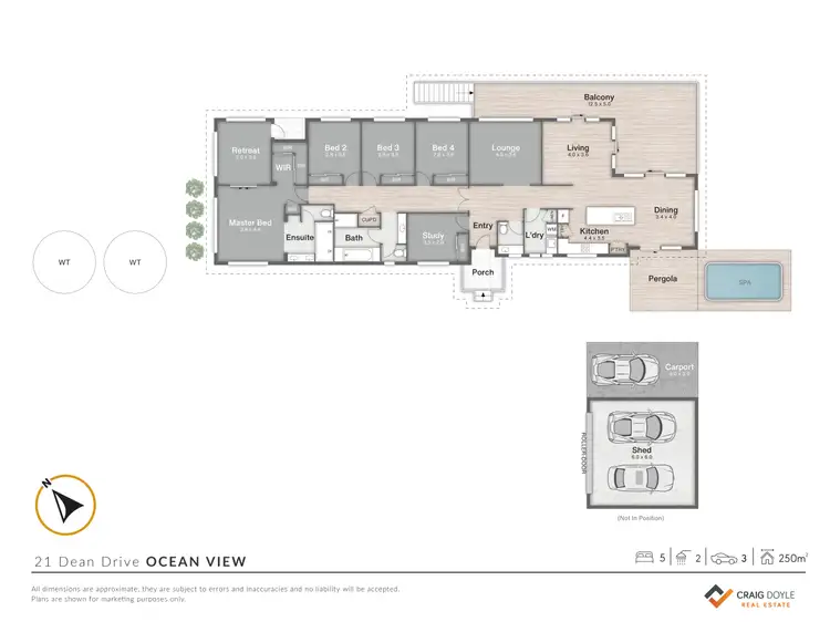 Floorplan of Homely house listing, 21 Dean Drive, Ocean View QLD 4521