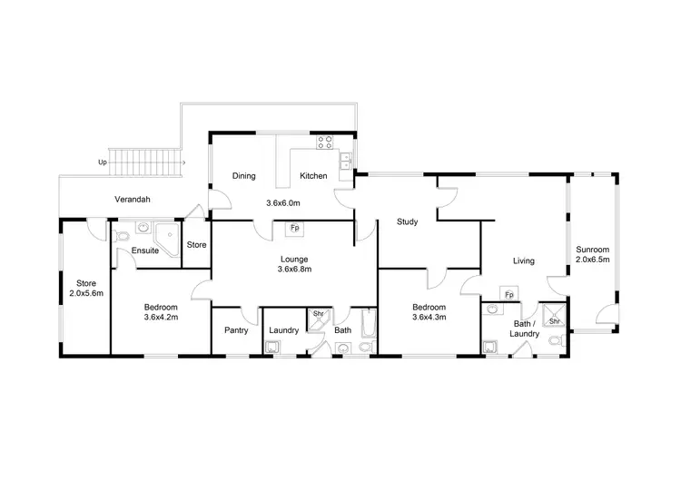 Floorplan of Homely house listing, 12 Coster Street, Woods Point VIC 3723