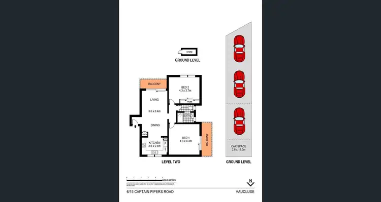 Floorplan of Homely apartment listing, 6/15 Captain Pipers Road, Vaucluse NSW 2030