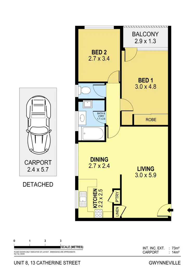 Floorplan of Homely apartment listing, 8/13 Catherine Street, Gwynneville NSW 2500