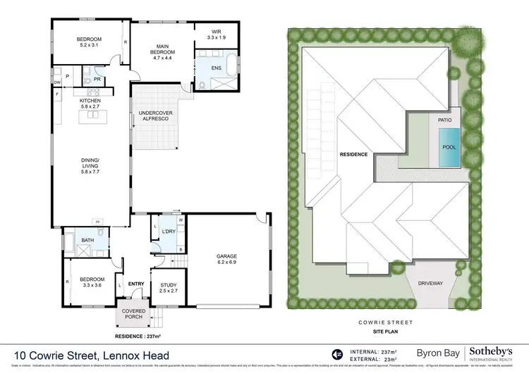Floorplan of Homely house listing, 10 Cowrie Street, Lennox Head NSW 2478