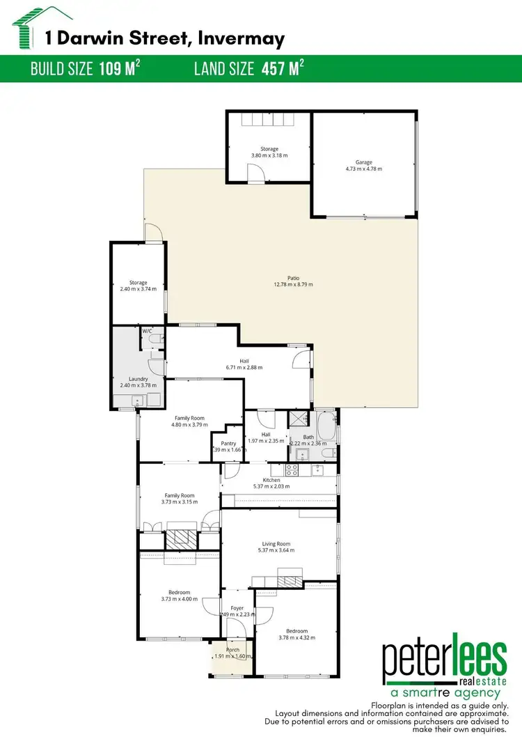 Floorplan of Homely house listing, 1 Darwin Street, Invermay TAS 7248