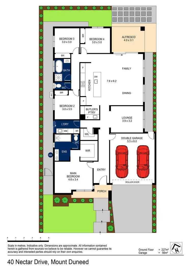Floorplan of Homely house listing, 40 Nectar Drive, Mount Duneed VIC 3217