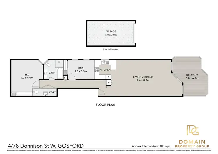 Floorplan of Homely apartment listing, 4/78 Donnison Street, Gosford NSW 2250