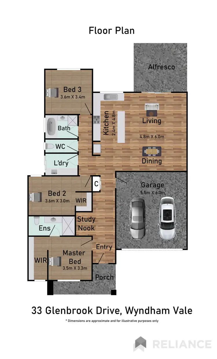 Floorplan of Homely house listing, 33 Glenbrook Drive, Wyndham Vale VIC 3024