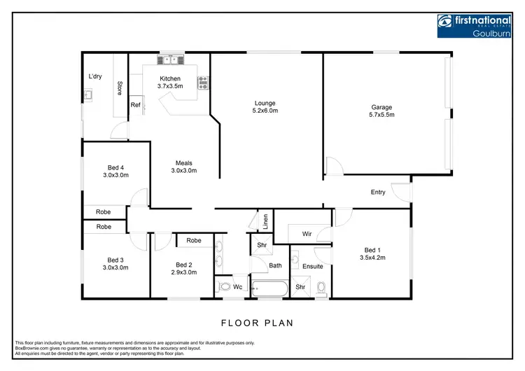 Floorplan of Homely house listing, 12 Samuel Place, Goulburn NSW 2580