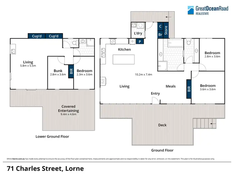 Floorplan of Homely house listing, 71 Charles Street, Lorne VIC 3232