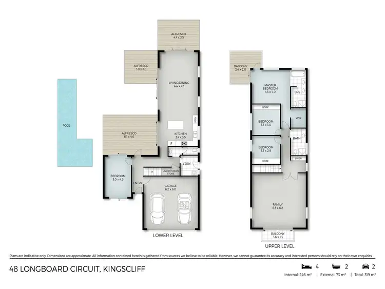 Floorplan of Homely house listing, 48 Longboard Circuit, Kingscliff NSW 2487