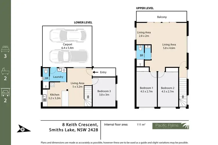 Floorplan of Homely house listing, 8 Keith Crescent, Smiths Lake NSW 2428