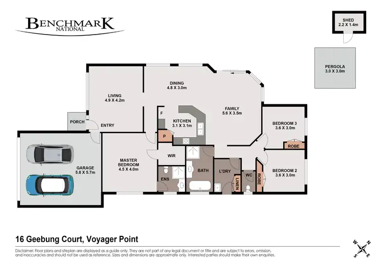 Floorplan of Homely house listing, 16 Geebung Court, Voyager Point NSW 2172
