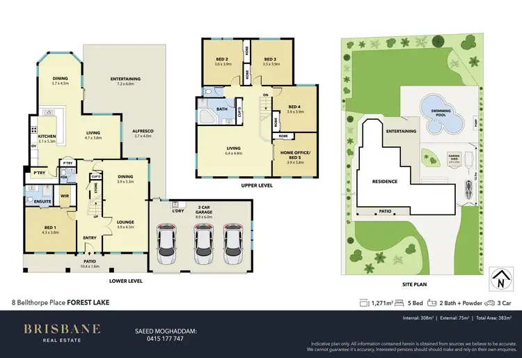 Floorplan of Homely house listing, 8 Bellthorpe Place, Forest Lake QLD 4078