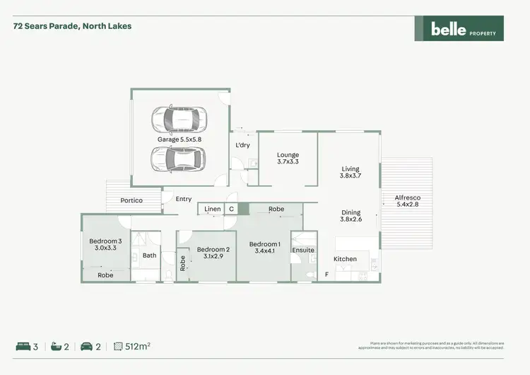 Floorplan of Homely house listing, 72 Sears Parade, North Lakes QLD 4509