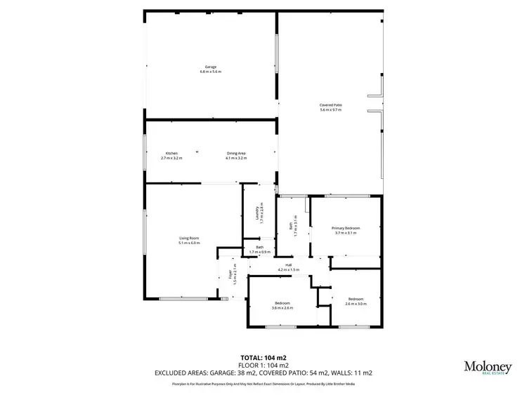 Floorplan of Homely house listing, 41 Blanche Street, Wahgunyah VIC 3687