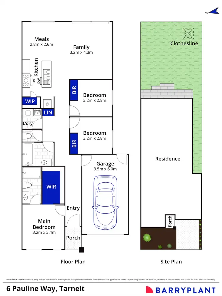 Floorplan of Homely house listing, 6 Pauline Way, Tarneit VIC 3029