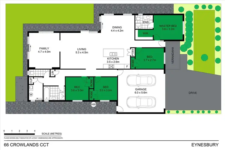 Floorplan of Homely house listing, 66 Crowlands Circuit, Eynesbury VIC 3338