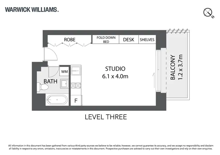 Floorplan of Homely studio listing, 55/165 Victoria Road, Gladesville NSW 2111
