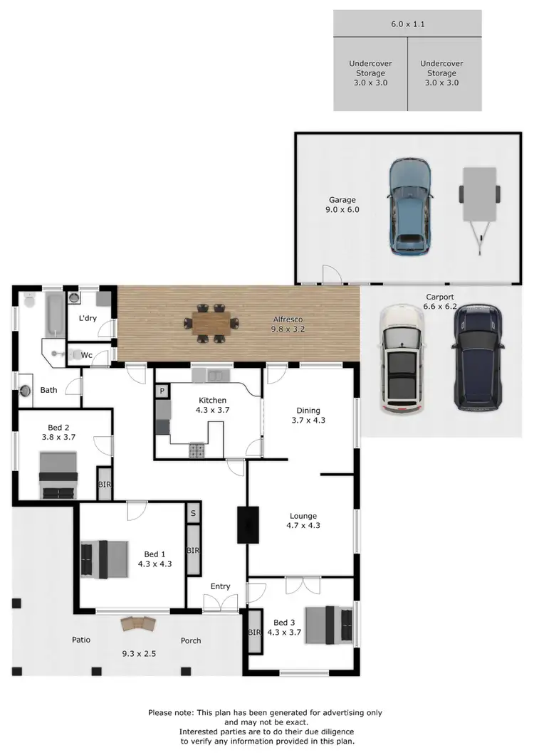 Floorplan of Homely house listing, 11 High Street, Chiltern VIC 3683