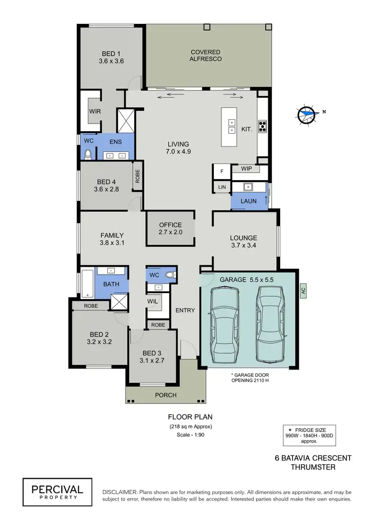 Floorplan of Homely house listing, 6 Batavia Crescent, Thrumster NSW 2444