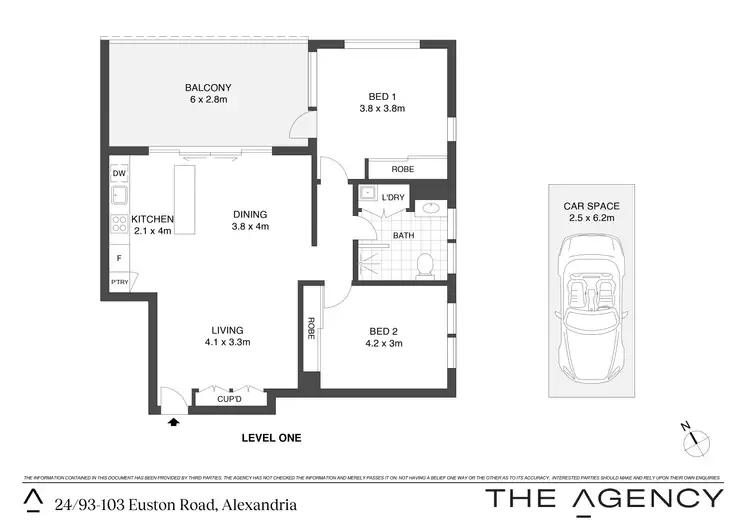 Floorplan of Homely apartment listing, 24/93-103 Euston Road, Alexandria NSW 2015