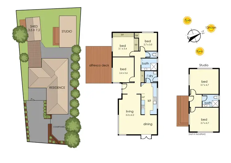 Floorplan of Homely house listing, 44 Brooklyn Avenue, Frankston VIC 3199