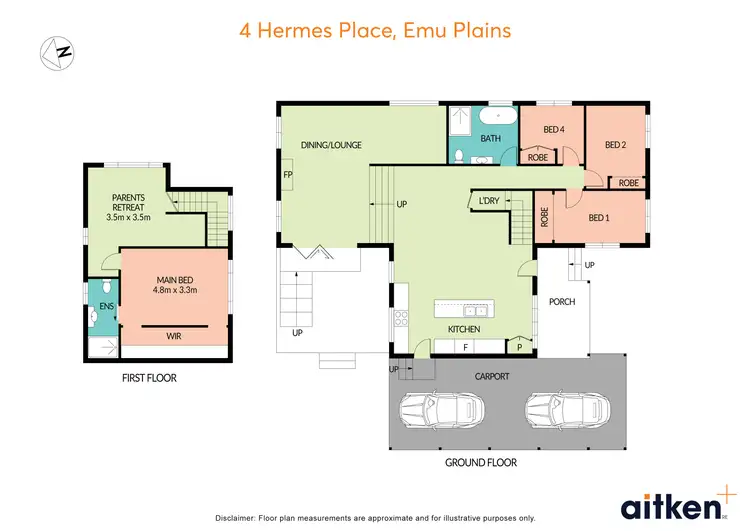 Floorplan of Homely house listing, 4 Hermes Place, Emu Plains NSW 2750