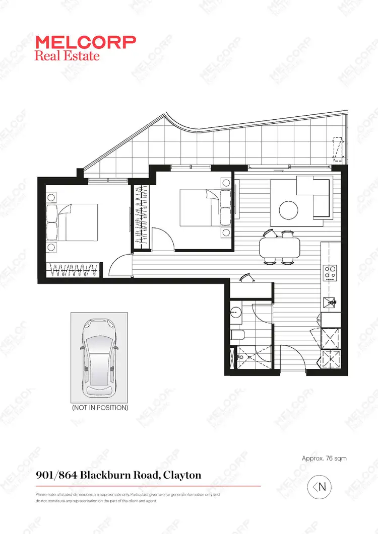 Floorplan of Homely apartment listing, 901/864 Blackburn Road, Clayton VIC 3168