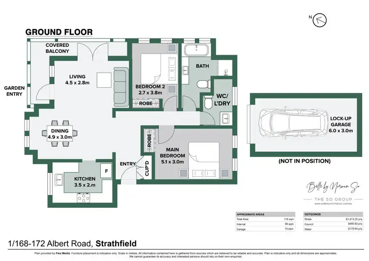 Floorplan of Homely apartment listing, 1/168-172 Albert Road, Strathfield NSW 2135