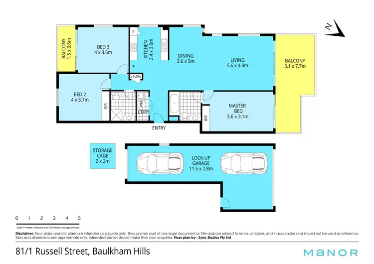 Floorplan of Homely apartment listing, 81/1 Russell Street, Baulkham Hills NSW 2153