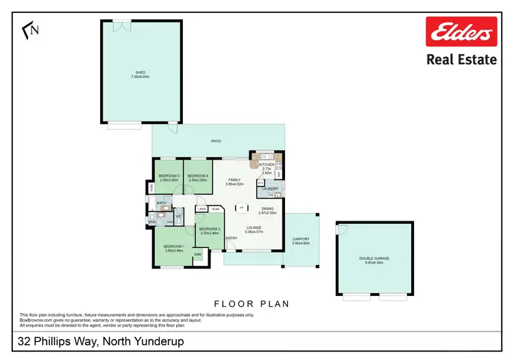 Floorplan of Homely house listing, 32 Phillips Way, North Yunderup WA 6208