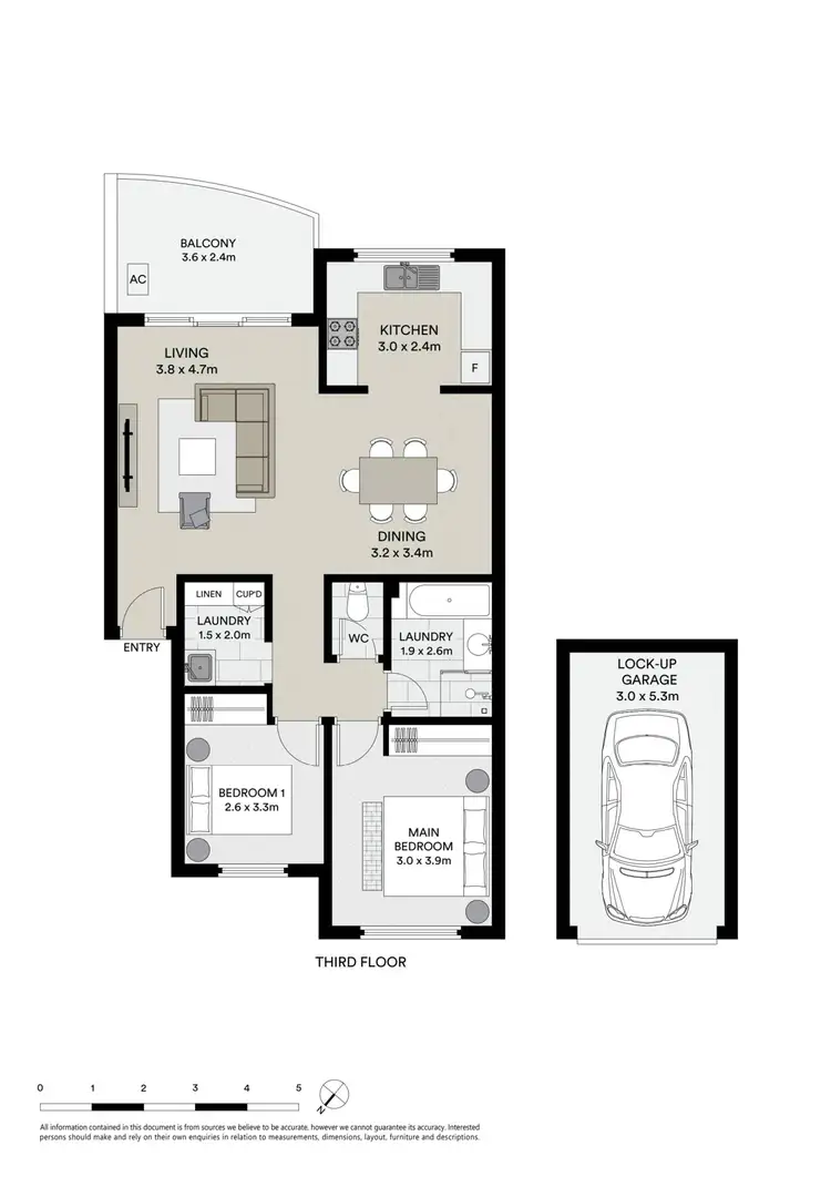 Floorplan of Homely apartment listing, 40/51-57 Railway Parade, Engadine NSW 2233