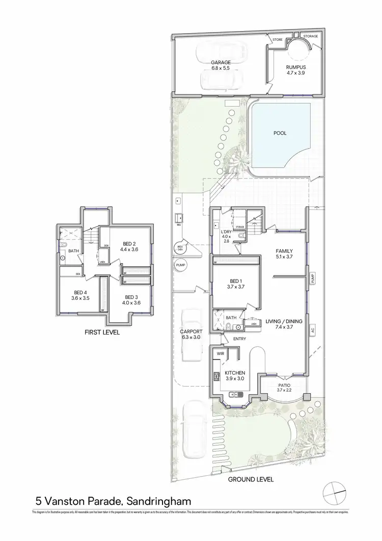 Floorplan of Homely house listing, 5 Vanston Parade, Sandringham NSW 2219