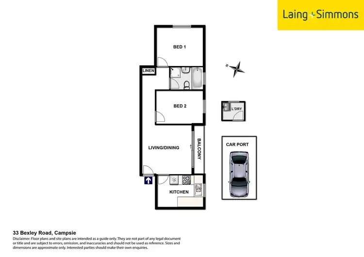 Floorplan of Homely unit listing, 2/33 Bexley Road, Campsie NSW 2194