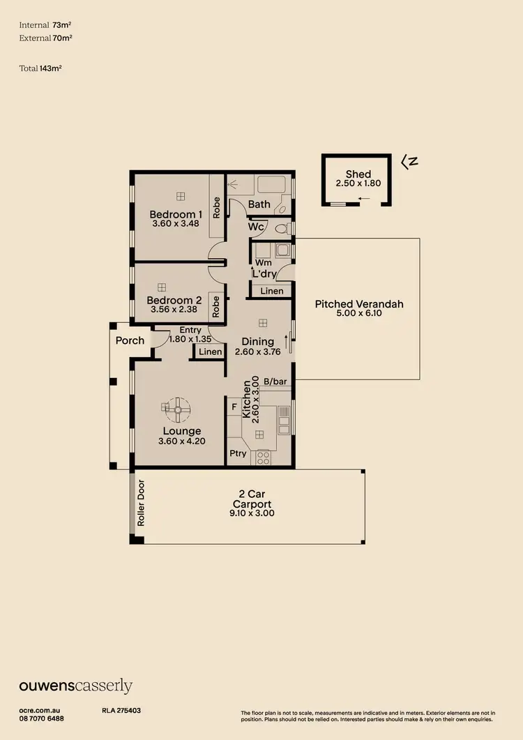 Floorplan of Homely unit listing, 2/60 Sansom Road, Semaphore Park SA 5019