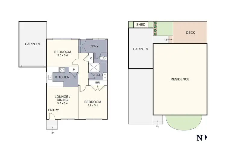 Floorplan of Homely unit listing, 2/6 McComb Street, Lilydale VIC 3140